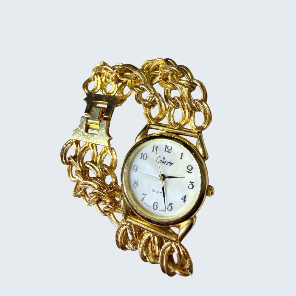 Source Unknown Gold Chain Link Watch - image 1